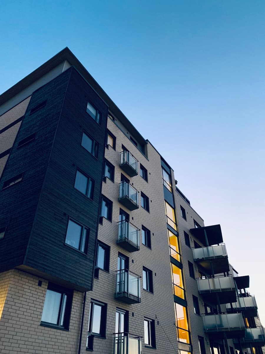 Luxury residential tower exterior